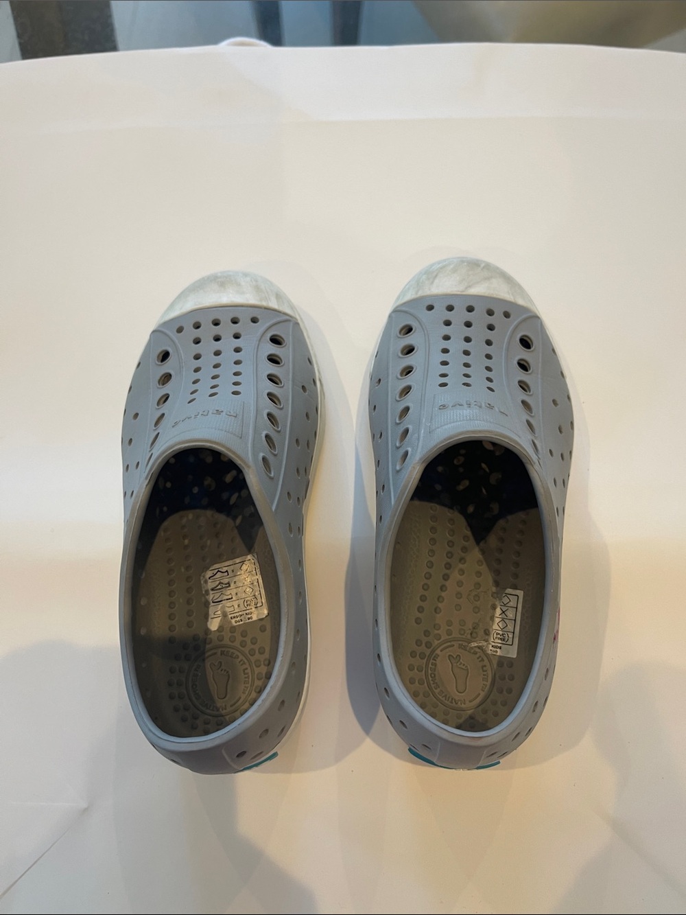 Native Kids Light Gray Slip-On Water Shoes